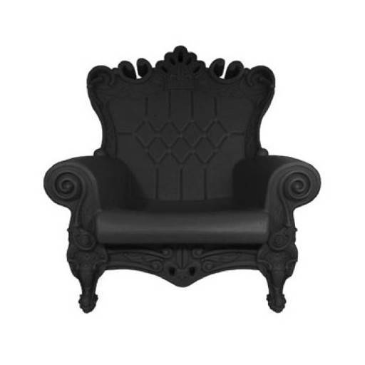 Armchair Queen black 102x109 cm.