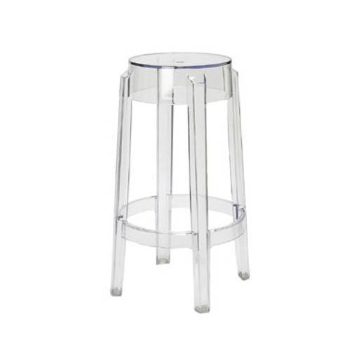 Bar Hocker transparent/ 2 46 cm.