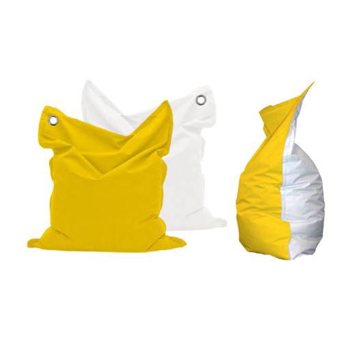 Bean Bag yellow/white 135x165 cm.