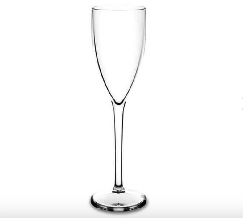 Methacrylate champagne glass