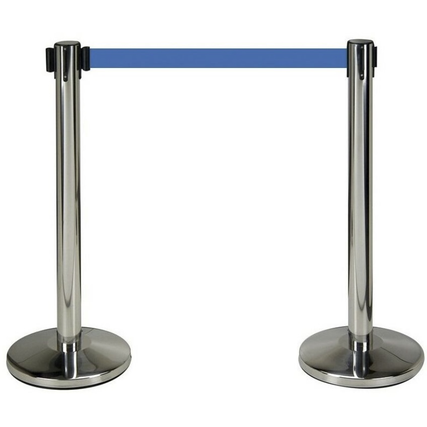 Poste separación cinta azul