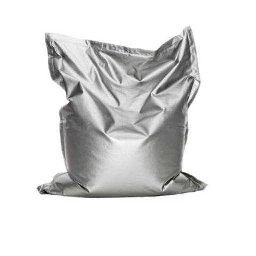 Sitzsack Silber 135x165 cm.