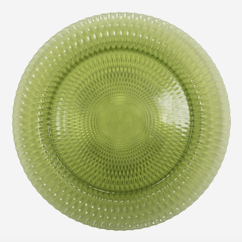 Bajo plato cristal best sale